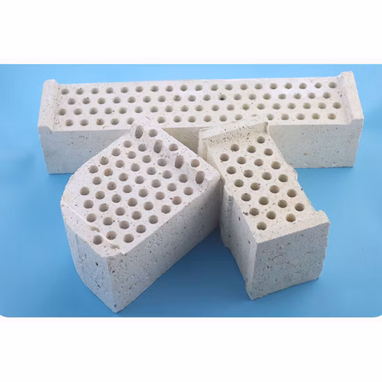 Ячеистый керамический огнеупорный кирпич с перегородкой для нагревательной печи из корундового кирпича с перегородкой